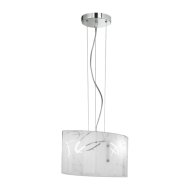 Trio Spirelli beltéri függeszték E27 max.2x40W ff.nt. 150x50cm fém/üveg fehér