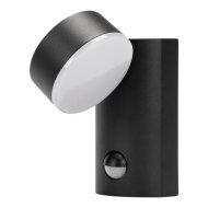 Avide Siraz kültéri LED fali lámpa 12W NW 428lm 4000K mozgásérzékelővel IP54