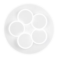 Trio Mandala fali-mennyezeti LED lámpa 35W 4200lm 2700-6500K IP20 D:49/H:7,5cm fehér