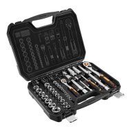 NEO 73db-os dugókulcs- és bitkészlet 1/2" 1/4"