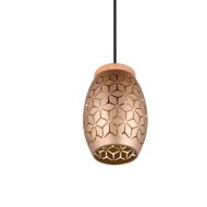 Reality Bidar beltéri függeszték E27 max.1x28W 150x15cm fa-fém kávé-arany