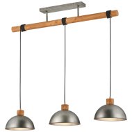 Trio Delhi beltéri függeszték E27 3xmax.42W ff.nélk. 215x107,5x25,5cm fém ezüst