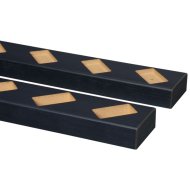 Cando térelválasztó alsó/felső profil MDF 45° láva fekete 1 szett 100 cm