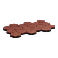 Gumilap Hexagon vörös FH-30 760x435x30mm