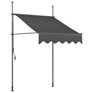 Reckmann 2x1,2m fekete rolleres balkon napellenző