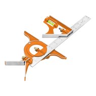 NEO alumínium profi szögmérő, derékszög és vonalzó 30cm