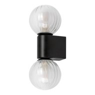 Rábalux Colzar fali lámpa G9 max.2x3,5W IP44 D10 cm 27x11cm matt fekete