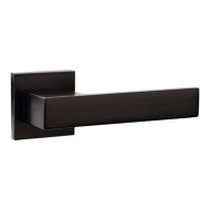 Maestro ajtókilincs WC fekete Delta négyzetrozettás