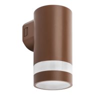 Rábalux Urfa Line kültéri LED fali lámpa 9W 800lm 3000-6500K IP65 D7,7cm H15cm barna