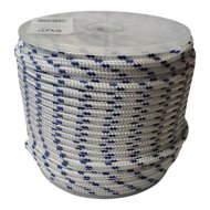 Fonatolt PP kötél 8mm fehér-kék 100m/tekercs