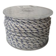 Fonatolt PP kötél 6mm fehér-kék