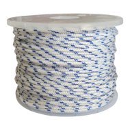 Fonatolt PP kötél 4mm fehér-kék