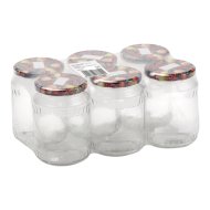Befőttesüveg 720 ml, tetővel, 6 db-os csomag
