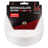 Fehér színű 50mm bútorszállító heveder 10m