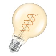 Osram Vintage LED fényforrás E27 8W 806lm 2200K kisgömb melegfehér dimmelhető arany
