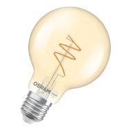 Osram Vintage LED fényforrás E27 4,9W 470lm 2200K kisgömb melegfehér dimmelhető arany