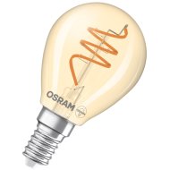 Osram Vintage LED fényforrás E14 4,9W 470lm 2200K kisgömb melegfehér dimmelhető gold