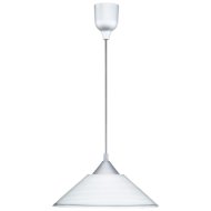 Trio Diego beltéri függeszték E27 max.1x60W 125x30cm üveg, fehér