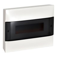 Legrand Practibox S falon kívüli kiselosztó 1 sor 12 modul füstszínű ajtóval