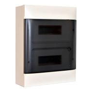 Legrand Practibox S falon kívüli kiselosztó 2 sor 12 modul füstszínű ajtóval