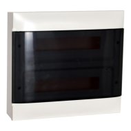 Legrand Practibox S falon kívüli kiselosztó 2 sor 18 modul füstszínű ajtóval