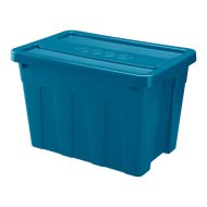 Heidrun The Box 59x39x41cm kék műanyag tároló doboz tetővel 65L