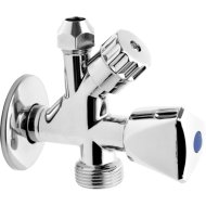 FERRO KOMBINÁLT SAROKSZELEP 1/2" X 3/4" X 3/8" MOSÓGÉP/MOSOGATÓGÉPCSATLAKOZÓS, KRÓM