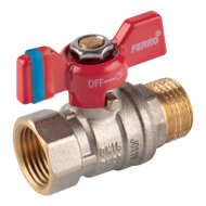 Ferro F-Comfort golyóscsap 3/4" KB pillangókarral