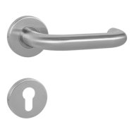 Maestro Rondo-Pro Objekt CZ ajtókilincs inox 3 körrozettás