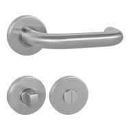Maestro Rondo-Pro Objekt ajtókilincs WC inox 3 körrozettás