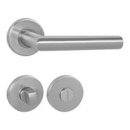 Maestro Thema Special WC ajtókilincs inox körrozettás
