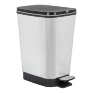 Curver Chic szemetes M 25L 45x27x41cm ezüst-fekete műanyag