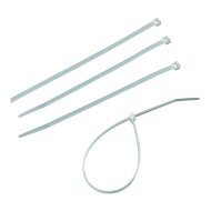 Kábelkötegelő 380x4,7mm fehér 100db/cs