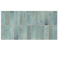 Deco Artis Green fagyálló 32x62,5cm zöld fényes dekorcsempe