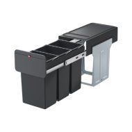 Hailo eb-x trio beépíthető szelektív hulladékgyűjtő 3x10l műanyag