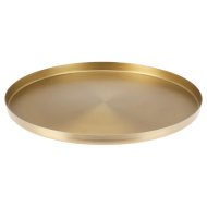 Arany színű 1,5x30x30cm rozsdamentes acél dekor tálca
