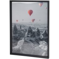 Fekete 70x50x4cm fa képkeret