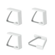 Asztalterítő leszorító 17x5,5cm fehér fém-műanyag