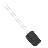 Szilikon spatula fém nyéllel 29x5x1cm fém-szilikon