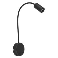 Globo Milly LED falikar 3W 180lm 3000k ip20 9x50cm fekete