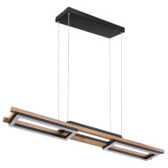Globo Illa LED függeszték 30W 1000lm 100x13,5x120cm 3000k fekete-barna