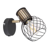 Globo Argusto spotlámpa E27 40W IP20 12x16,5cm fekete-arany