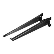 Dolle 38cm fekete horgas acél konzol, 2db