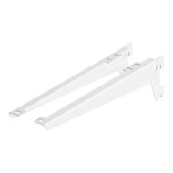 Dolle 28cm fehér horgas acél konzol, 2db