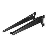 Dolle 28cm fekete horgas acél konzol, 2db