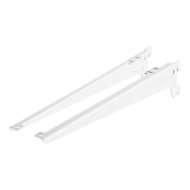 Dolle 38cm fehér horgas acél konzol, 2db
