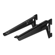 Dolle 18cm fekete horgas acél konzol, 2db