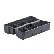 Evo rendszerező 11-15l tárolódobozhoz 6,5x25x32,9cm antracit műanyag
