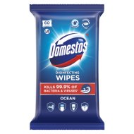 Domestos fertőtlenítő törlőkendő 60 db oceán
