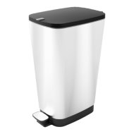 Curver Chic ezüst-fekete műanyag szemetes 45L